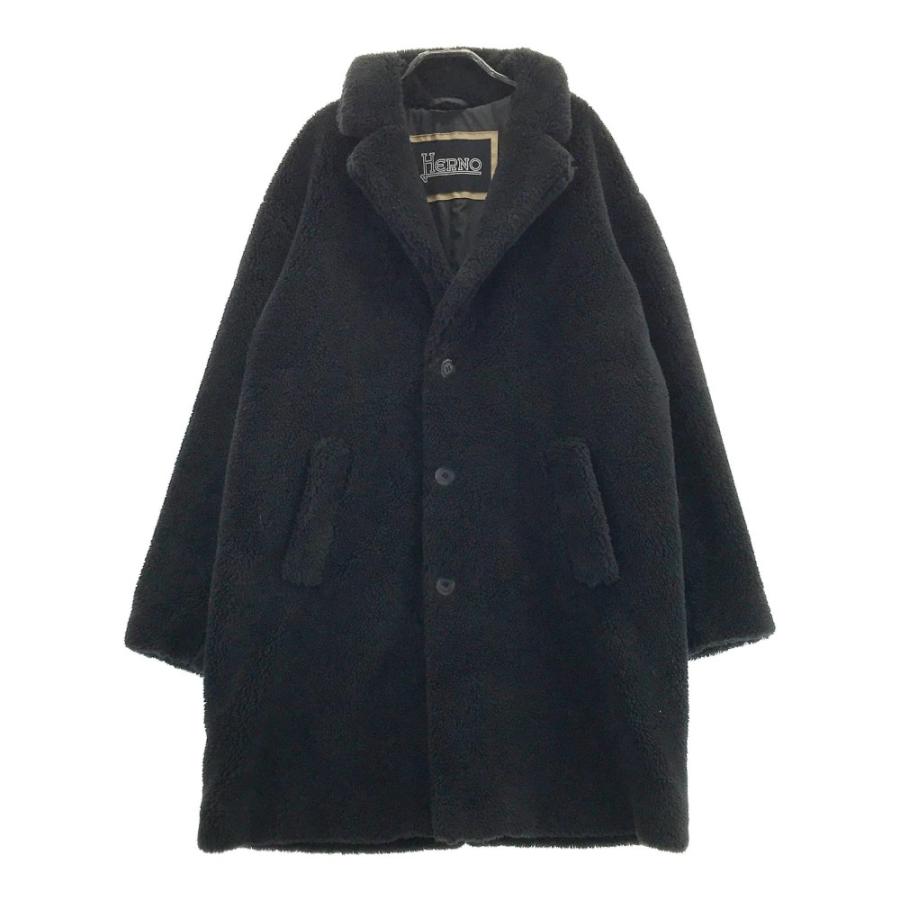 HERNO ヘルノ CA000162U-12536 チェスター ボア コート ブラック系 48 