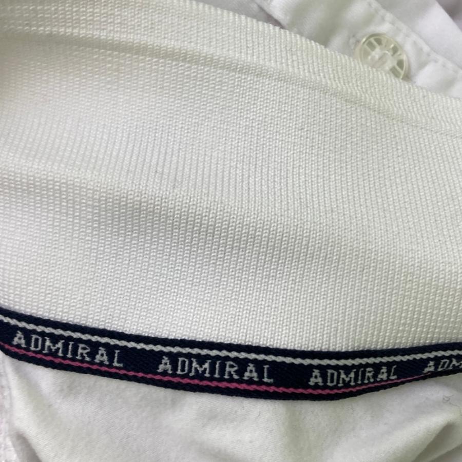 Admiral（アドミラル） 長袖ポロシャツ ホワイト系 L ゴルフウェア 