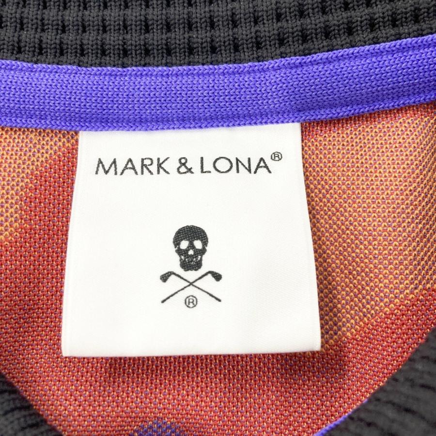 MARK&LONA マークアンドロナ 半袖ポロシャツ ワッペン スカル