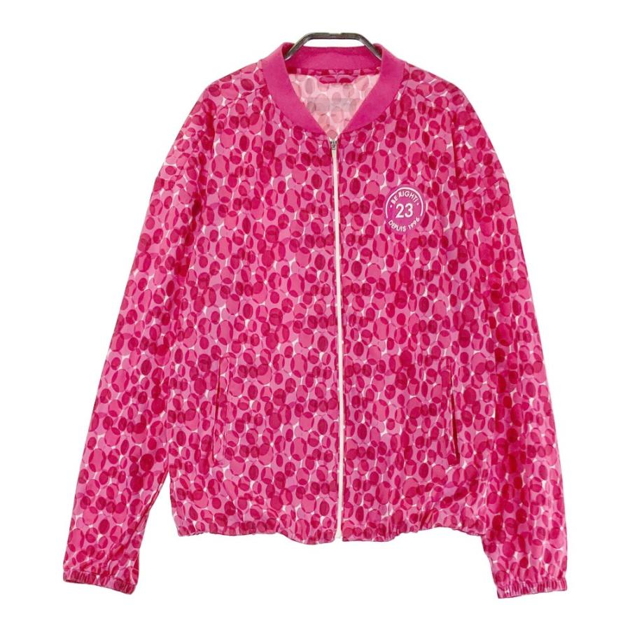 23区GOLF ニジュウサンクゴルフ ジップジャケット 総柄 ピンク系 2