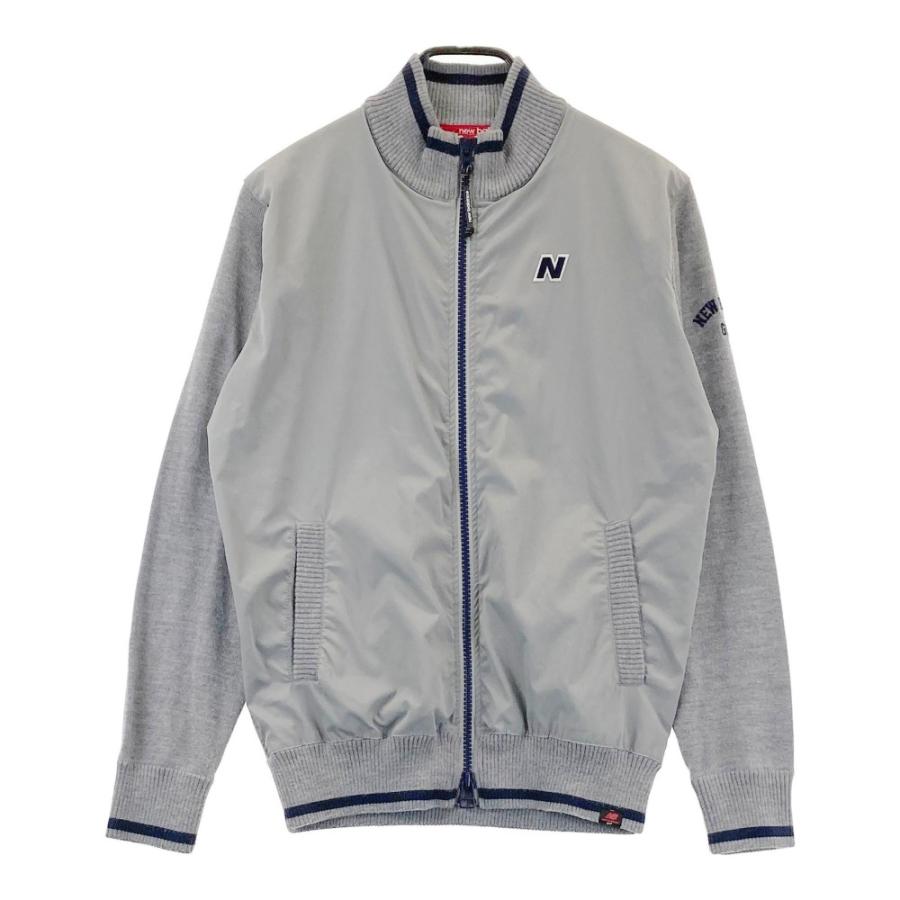 NEW BALANCE GOLF ニューバランス ニット切替 ジップジャケット NEW BALANCE GOLF ニューバランス ニット切替 ジップジャケット