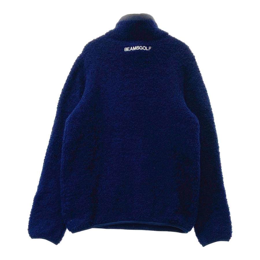 サイズ：M BEAMS GOLF ビームスゴルフ  ハーフジップ ボアブルゾン  ネイビー系 [240101401327] ゴルフウェア レディース ストスト BEAMS GOLF ビームスゴルフ ハーフジップ ボアブルゾン ネイビー系 M