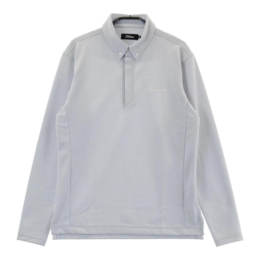 Titleist（タイトリスト） ウール混 長袖 ポロシャツ グレー系 M