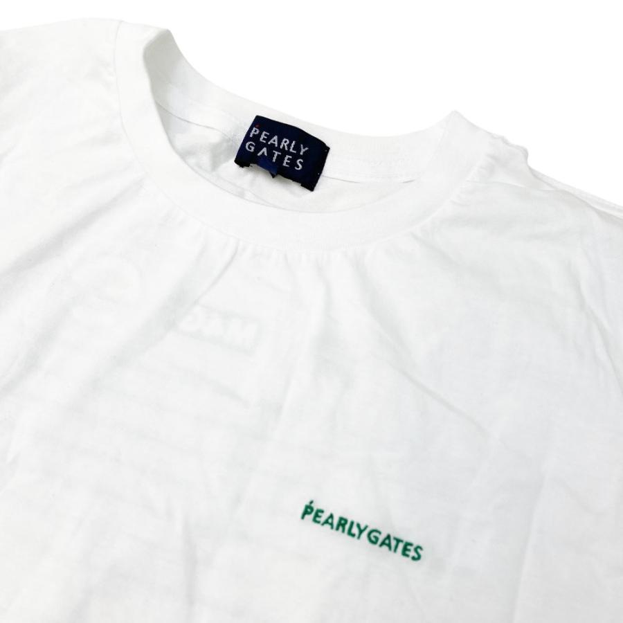 サイズ：2 PEARLY GATES パーリーゲイツ 2025年 半袖Tシャツ  ホワイト系 [240101567969] ゴルフウェア レディース ストスト PEARLY GATES（パーリーゲイツ） 【新品】PEARLY GATES 半袖Tシャツ