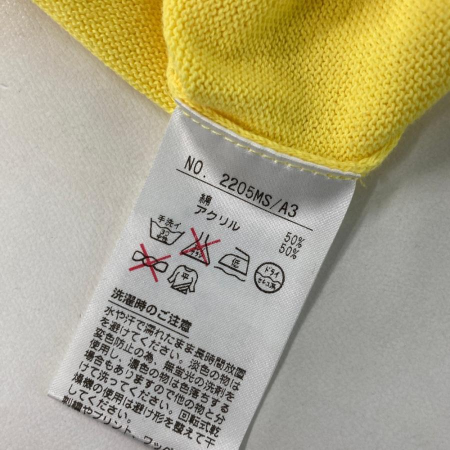 AND PER SE アンパスィ Vネック ニットセーター イエロー系 M ゴルフ
