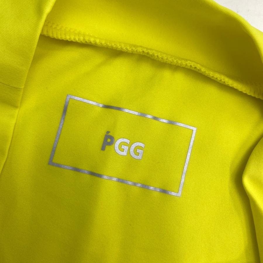 パーリーゲイツPGG イエロー モックネックシャツ 新品未使用 PGG PEARLY GATES パーリーゲイツ モックネック 半袖Tシャツ