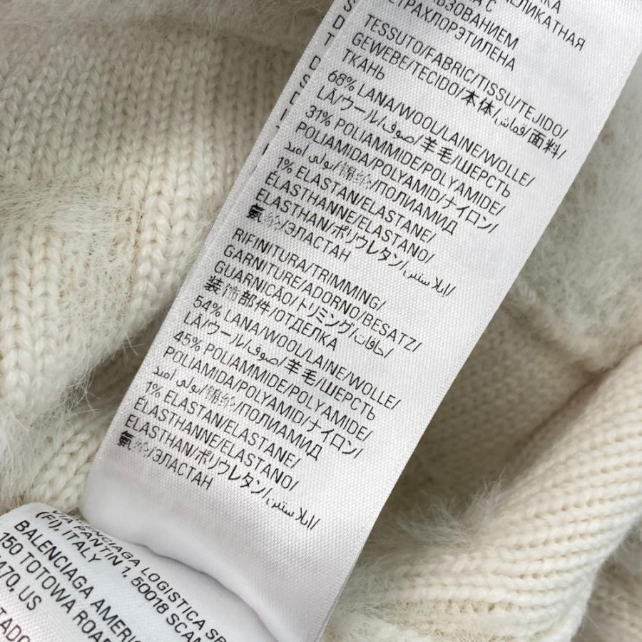 BALENCIAGA（バレンシアガ） 769146 T6230 9002 ロゴ ファー ニット