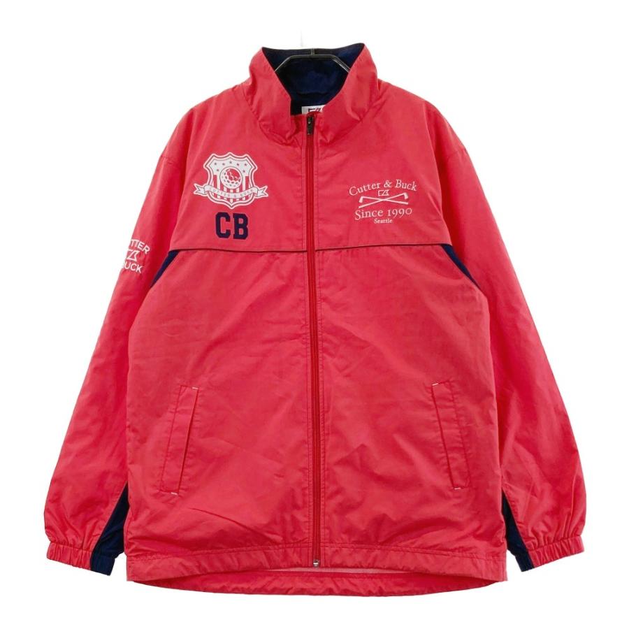 美品CUTTER & BUCKカッター＆バックデサントゴルフナイロンジャケット CUTTER&BUCK カッターアンドバック 裏メッシュ ナイロン ジップ