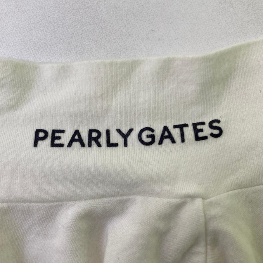 PEARLY GATES パーリーゲイツ ハイネック 長袖Tシャツ ホワイト PEARLY GATES パーリーゲイツ ハイネック 長袖Tシャツ ホワイト