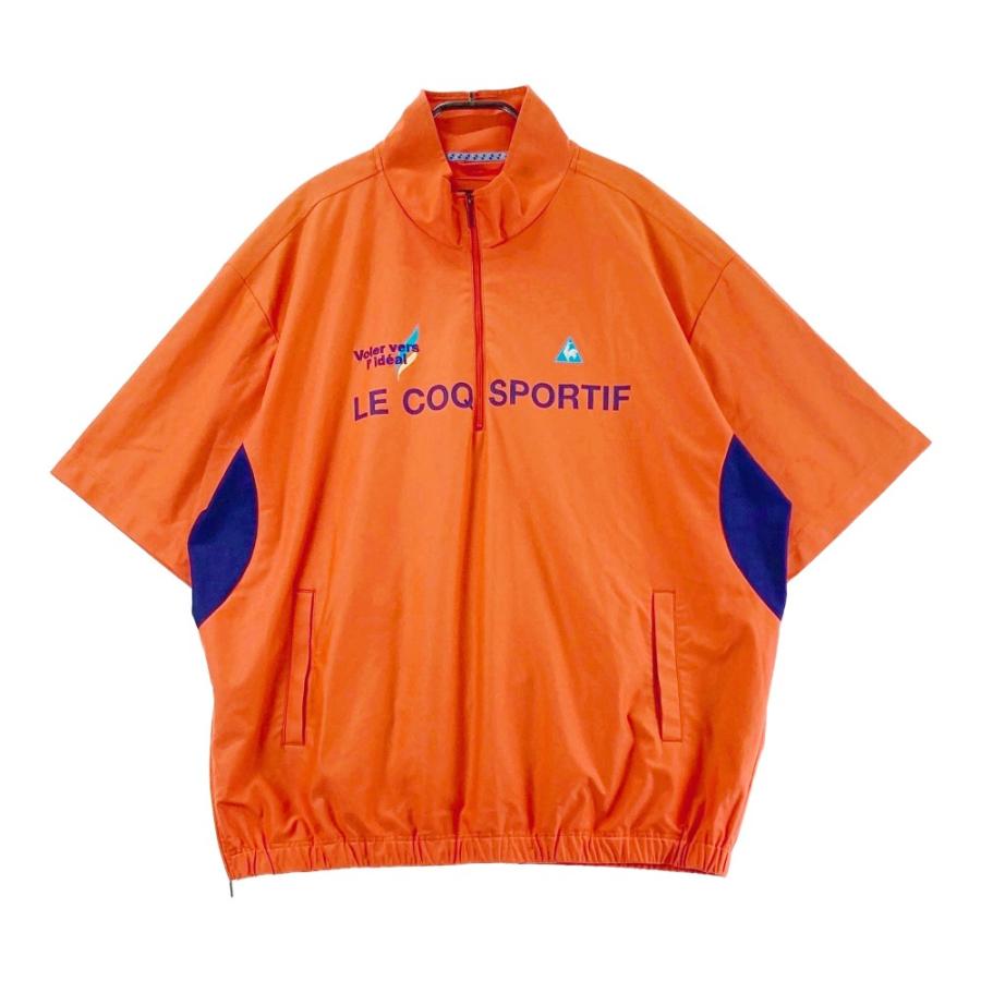 coco 中古 デサントゴルフ DESCENTE GOLF メンズ 半袖シャツ L オレンジ ハーフジップ 中古 メンズ デサントゴルフ DESCENTE GOLF 半袖シャツ L