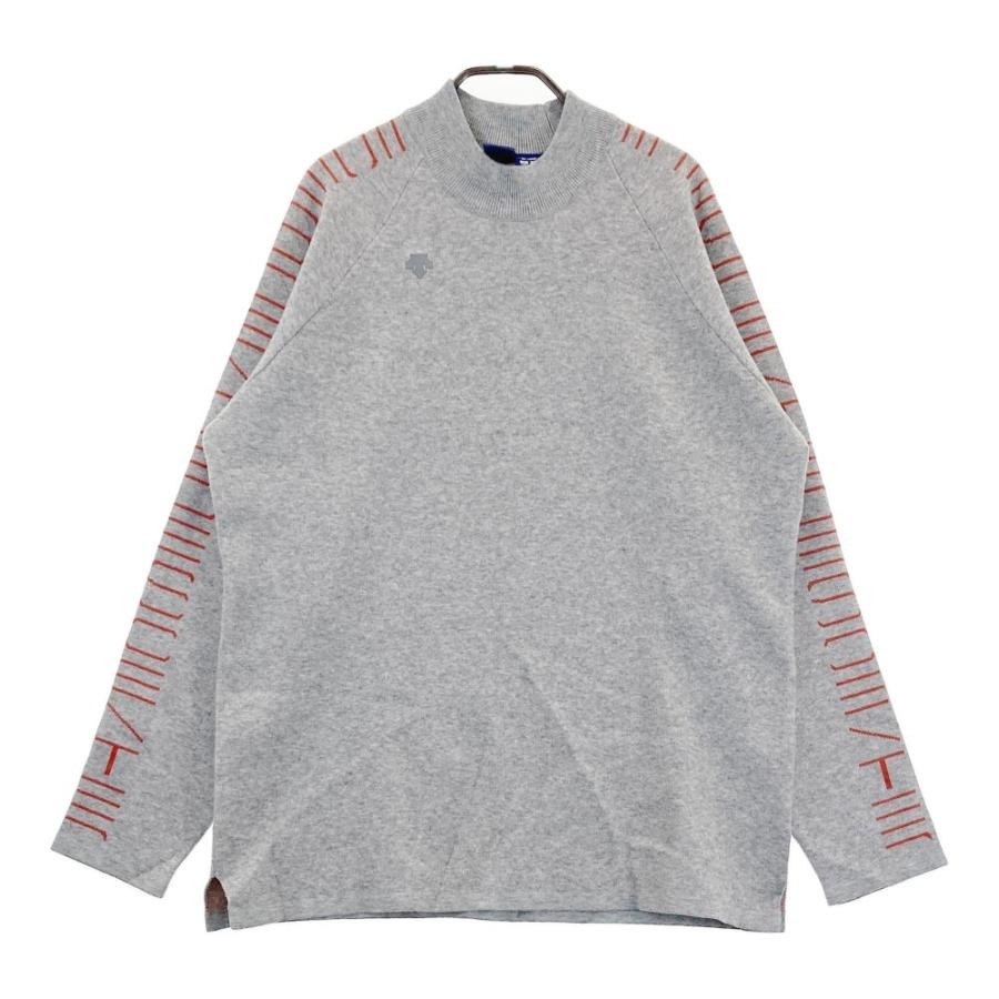 DESCENTE GOLF デサントゴルフ ウール混 モックネック ニット