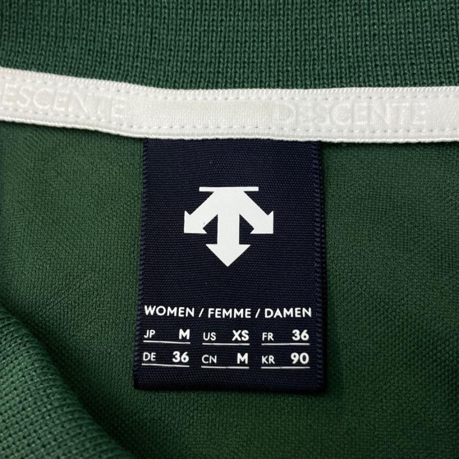 DESCENTE GOLF DSTGロゴ ポロシャツ Lサイズグリーン 未使用品 メンズ スリクソンbyデサント SRIXON by DESCENTE 半袖