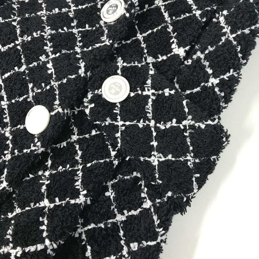 ビンテージ　CHANEL ネイビー ツイードジャケット　93年　サイズ42 シャネル CHANEL BOUTIQUE ヴィンテージ vintage 1993年 93C 金