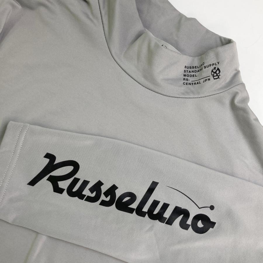RUSSELUNO ラッセルノ ハイネック シンプル長袖Tシャツ グレー系 6