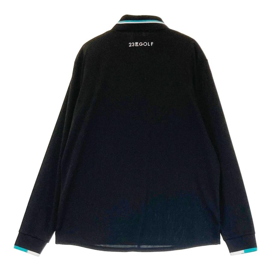 【値下】【45%OFF 】23区GOLF 長袖ブラックポロシャツ LL(未開封) 23区GOLF ニジュウサンクゴルフ 長袖ポロシャツ ブラック系 LL ゴルフ