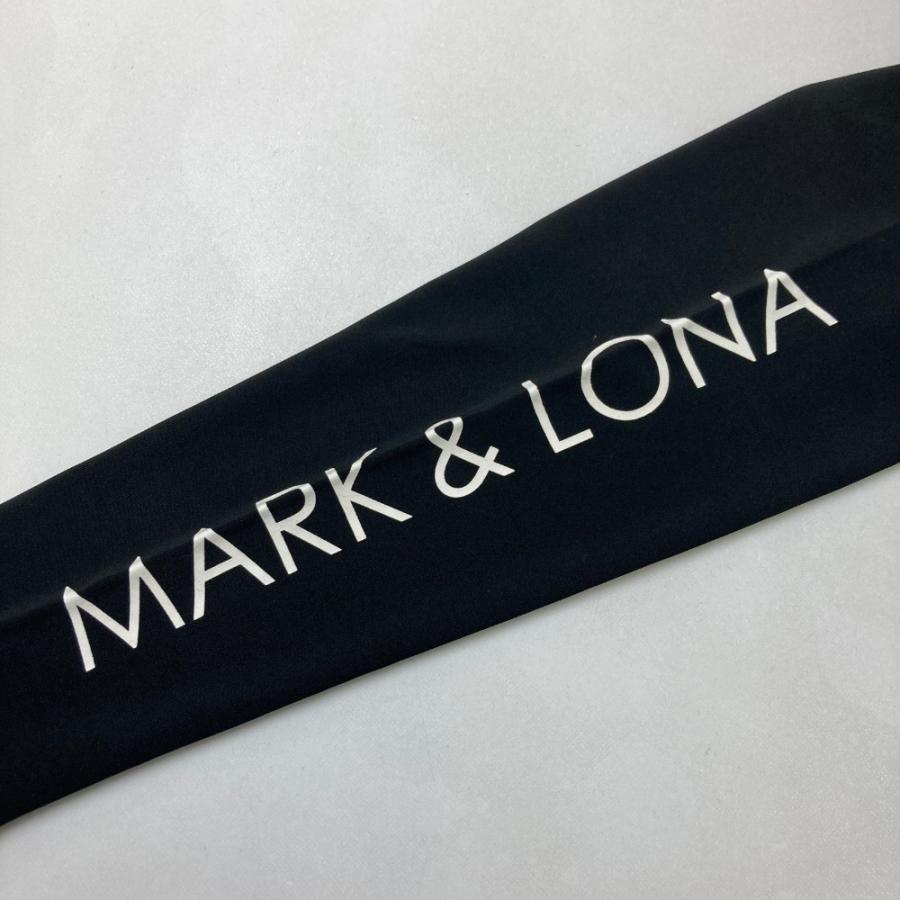 新品★MARK＆LONA メンズM 黒ハイネックカットソー 袖ロゴ＆スカル 黒 MARK&LONA（マークアンドロナ） ハイネック 長袖Tシャツ スカル