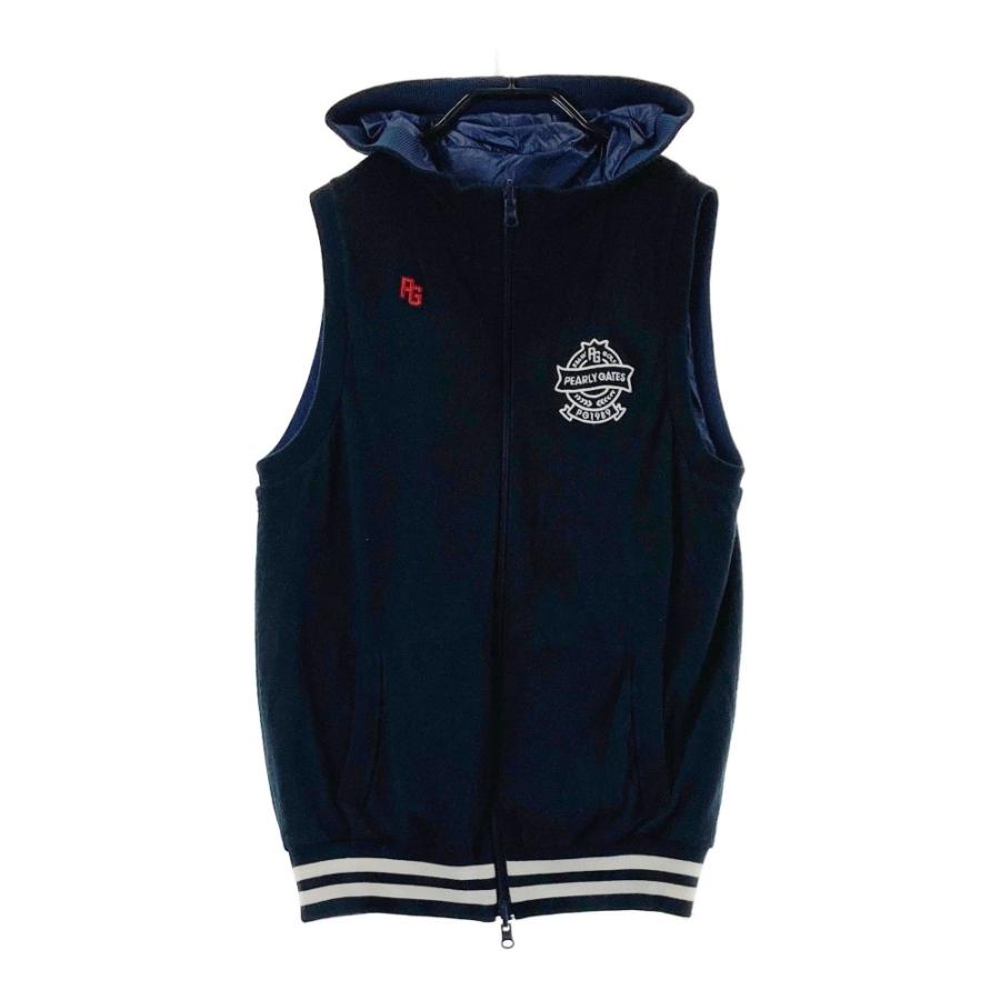 PEARLY GATES ベスト リバーシブル ネイビー ゴルフウェアレディース