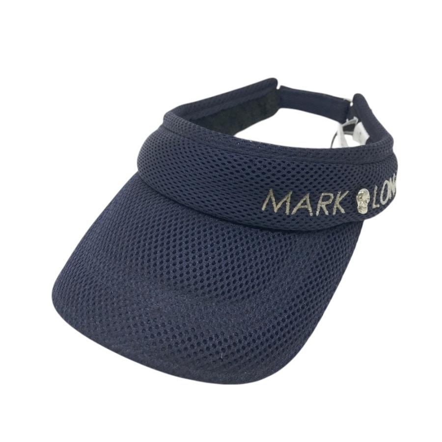MARK & LONA ネイビー バイザー　ゴルフ MARK&LONA マークアンドロナ メッシュ サンバイザー ネイビー系 FREE