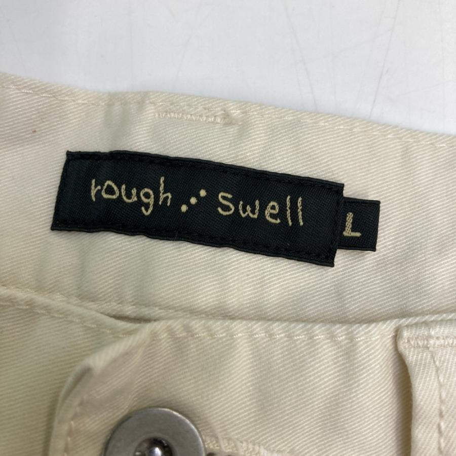 Rough and Swell ❣️ホワイトパンツ Lサイズ 新品未使用品 ラフ&スウェル（rough&swell） ラフアンドスウェル ストレッチパンツ