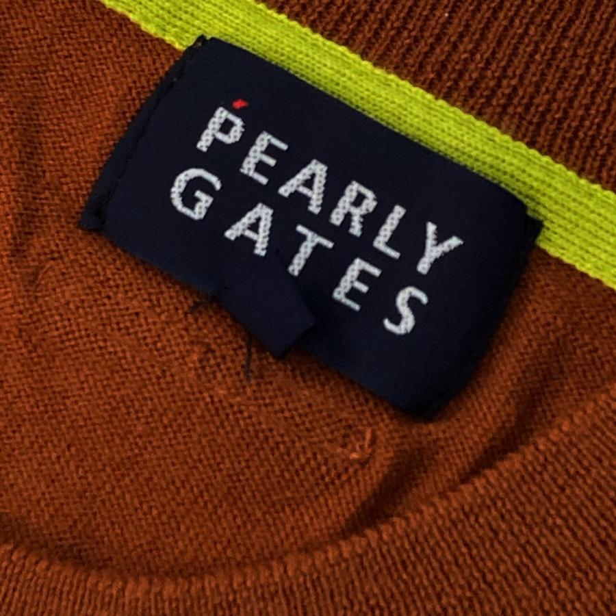 PEARLY GATES（パーリーゲイツ） 長袖 ニットセーター ブラウン系 0