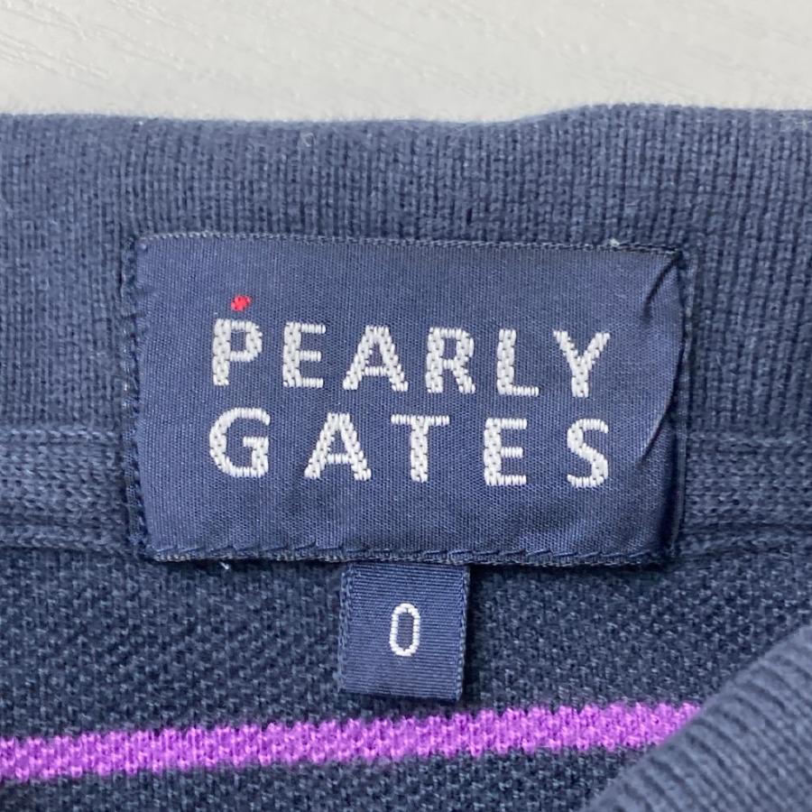 PEARLY GATES（パーリーゲイツ） 半袖ポロシャツ ロゴワッペン