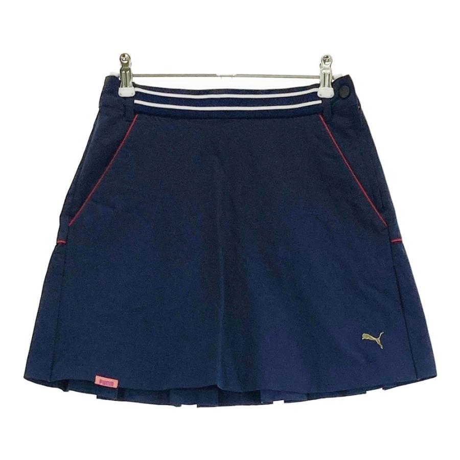 PUMA GOLF プーマゴルフ プリーツスカート ネイビー系 S ゴルフウェア