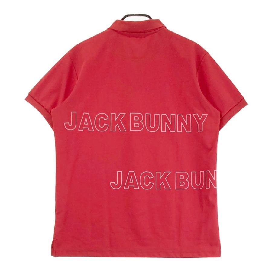 Jack Bunny!! JACK BUNNY ジャックバニー 半袖ポロシャツ レッド Jack Bunny!! JACK BUNNY ジャックバニー 半袖ポロシャツ レッド