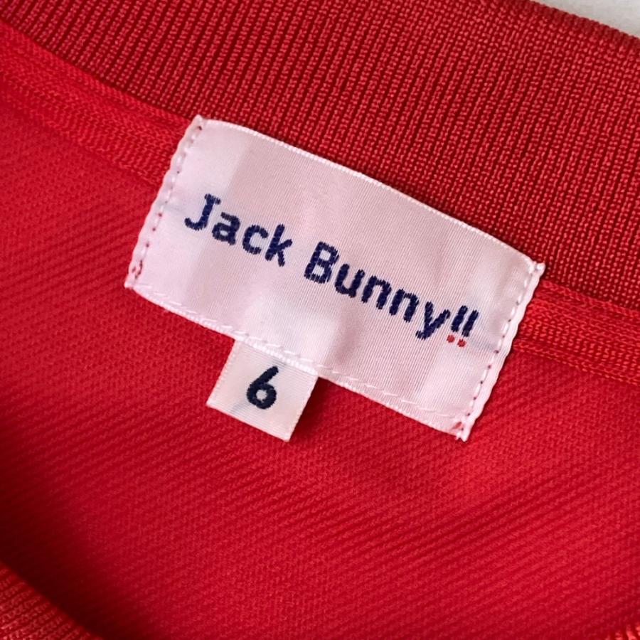 Jack Bunny!! JACK BUNNY ジャックバニー 半袖ポロシャツ レッド Jack Bunny!! JACK BUNNY ジャックバニー 半袖ポロシャツ レッド