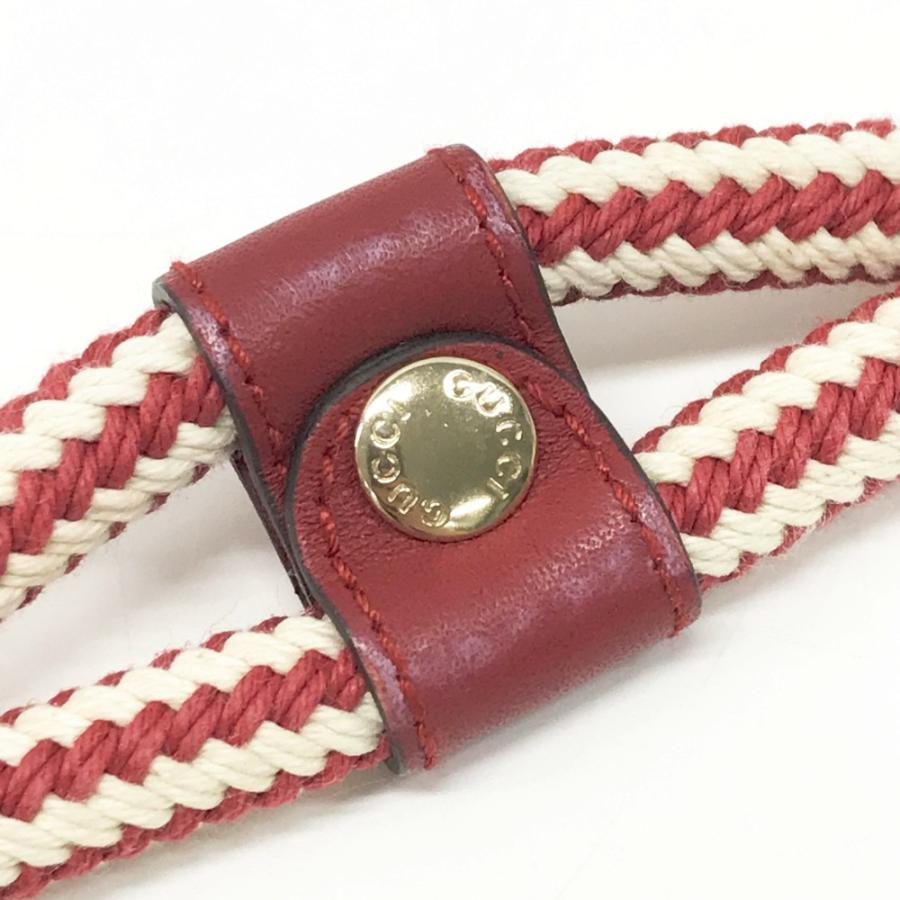 GUCCI グッチ ロープベルト タッセル レッド系 レディース GUCCI グッチ ロープベルト タッセル レッド系 レディース