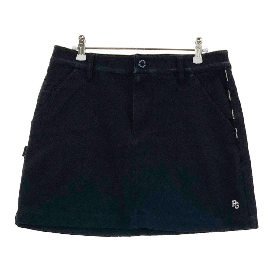 パーリーゲイツ ロゴ　スカート　黒 PEARLY GATES（パーリーゲイツ） スカート ロゴ刺繍 ブラック系 2