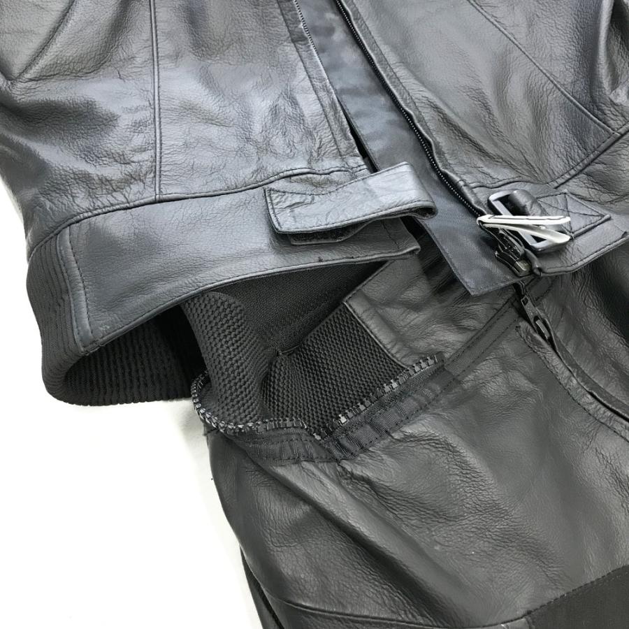 BERIK ベリック MFJ公認 レザー レーシングスーツ セパレート ブラック