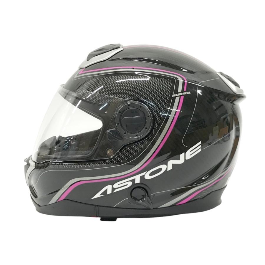 ASTONE アストン カーボンヘルメット ブラック系 XL バイクウェア 
