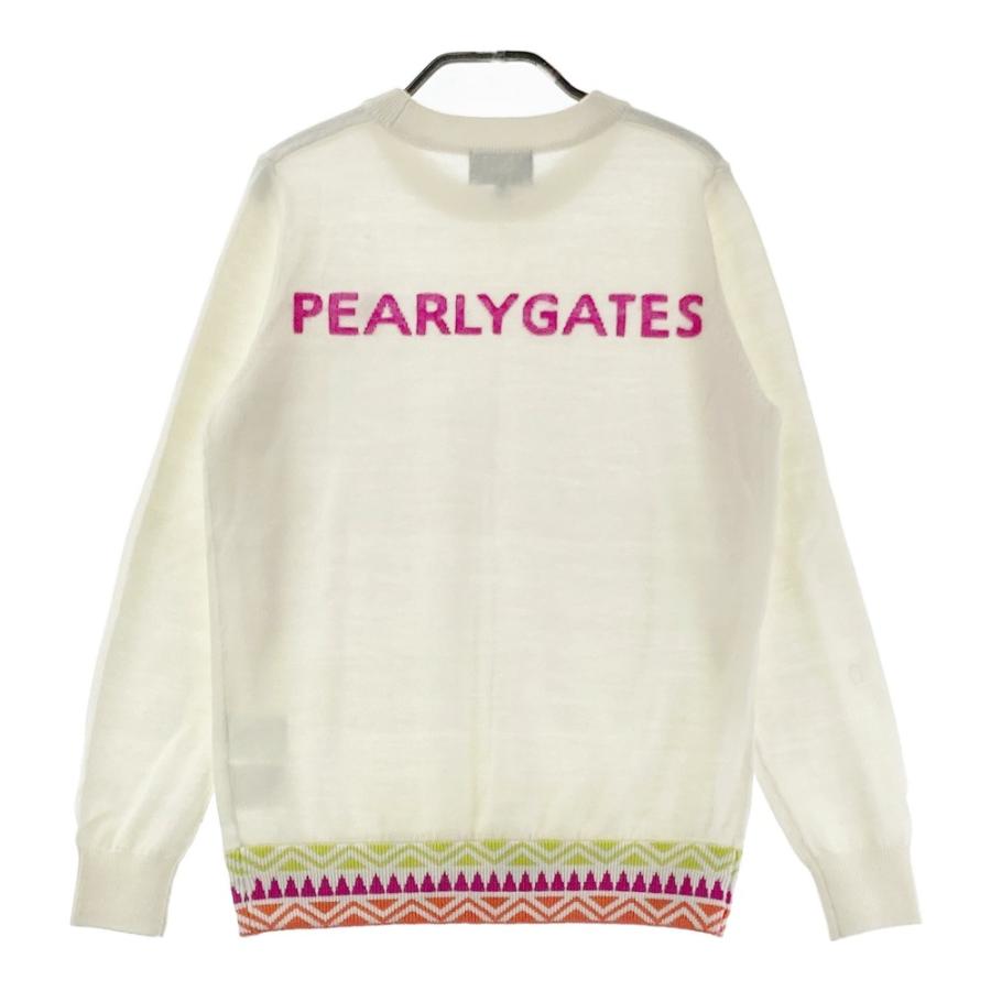 PEARLY GATES パーリーゲイツ ニットセーター ホワイト系 0 PEARLY GATES パーリーゲイツ ニットセーター ホワイト系 0