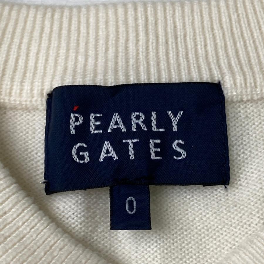 PEARLY GATES パーリーゲイツ ニットセーター ホワイト系 0 PEARLY GATES パーリーゲイツ ニットセーター ホワイト系 0