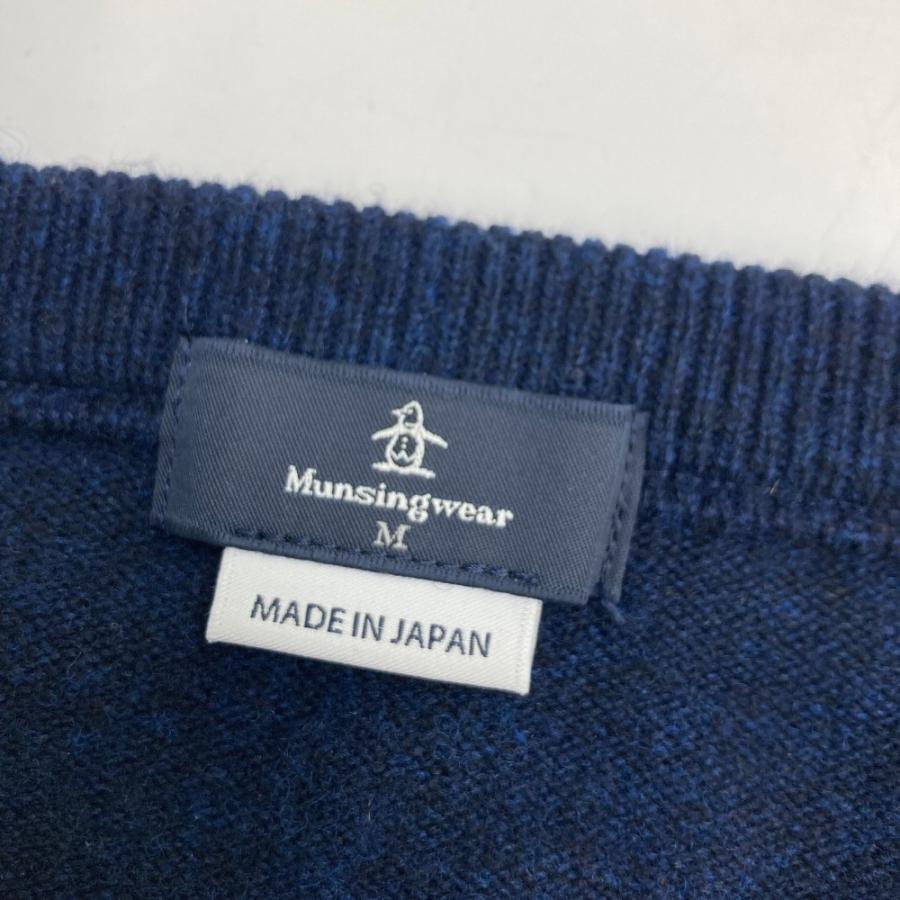 MUNSING WEAR マンシングウェア 長袖ニットセーター ネイビー系 MUNSING WEAR マンシングウェア 長袖ニットセーター ネイビー系