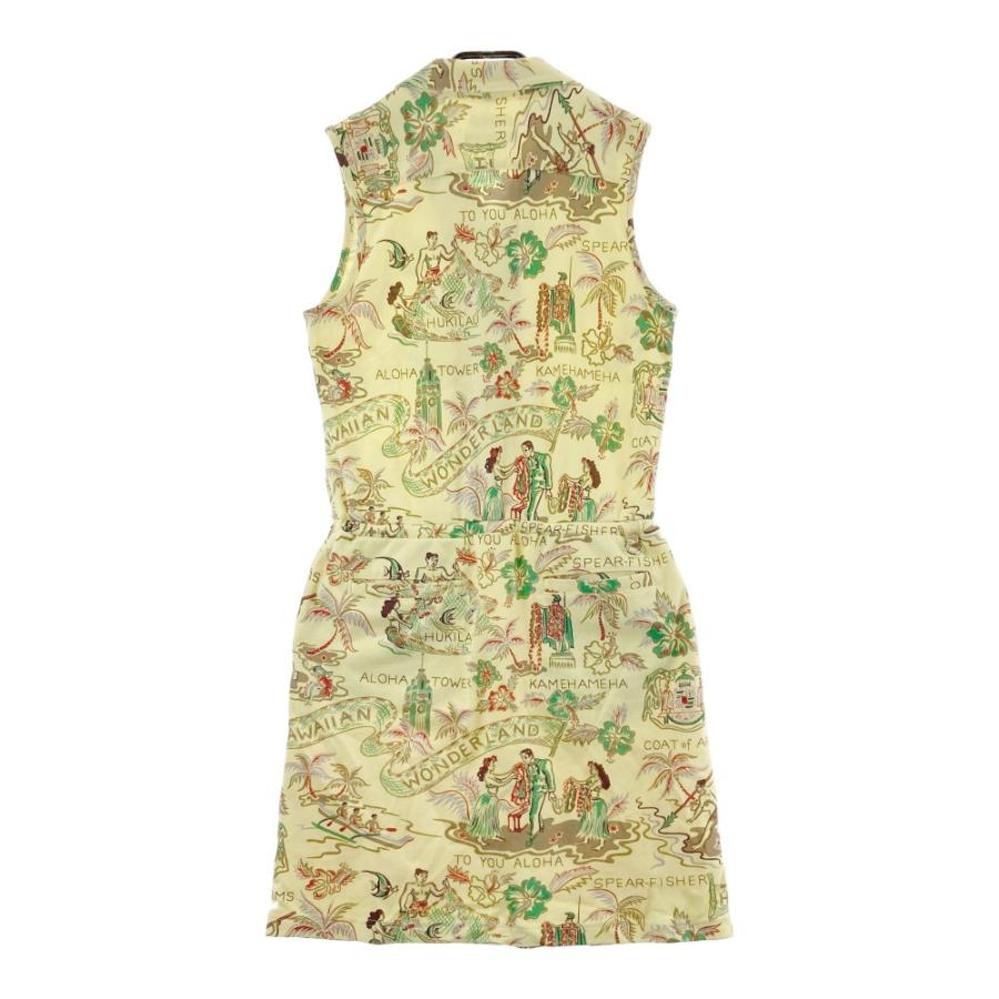 SUN SURF サンサーフ ×BEAMS GOLF ノースリーブワンピース 総柄 イエロー系 M ゴルフウェア レディース | SUN SURF | 01