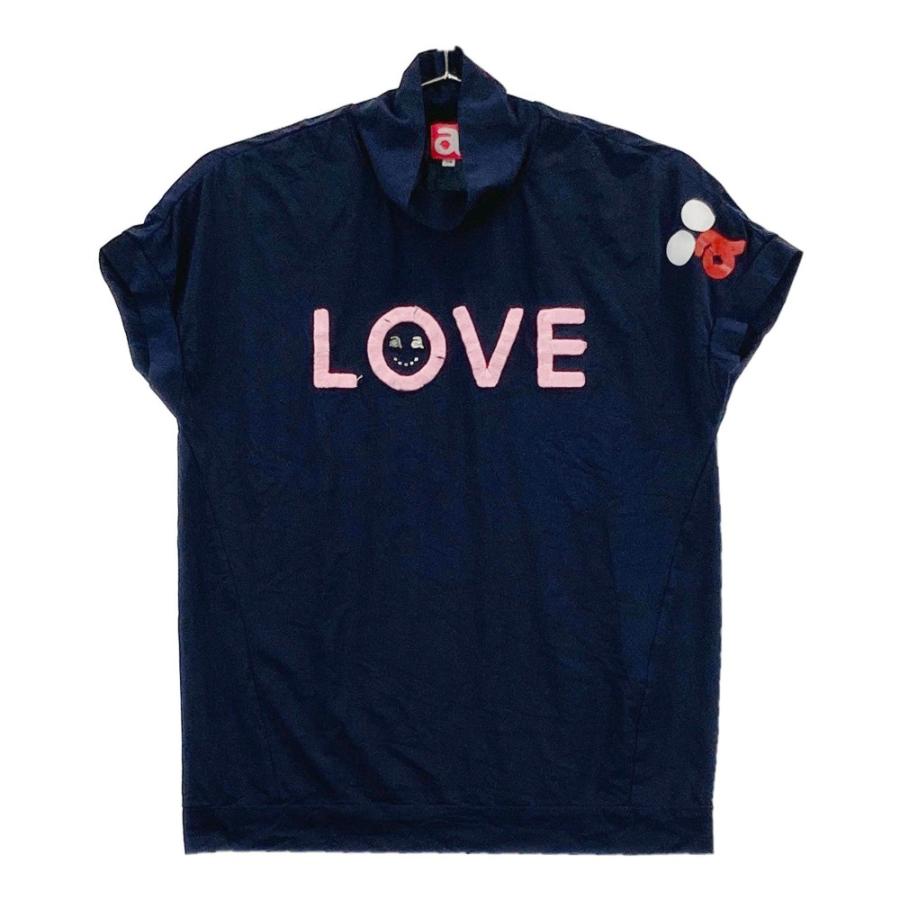 ARCHIVIO アルチビオ ハイネック 半袖Tシャツ ネイビー系 38 ARCHIVIO アルチビオ ハイネック 半袖Tシャツ ネイビー系 38
