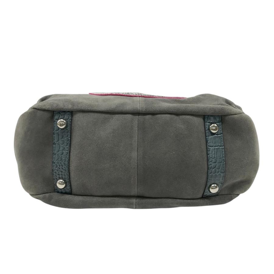 muta MUTA ムータ ハンドバッグ スエード 8 グレー系 レディース