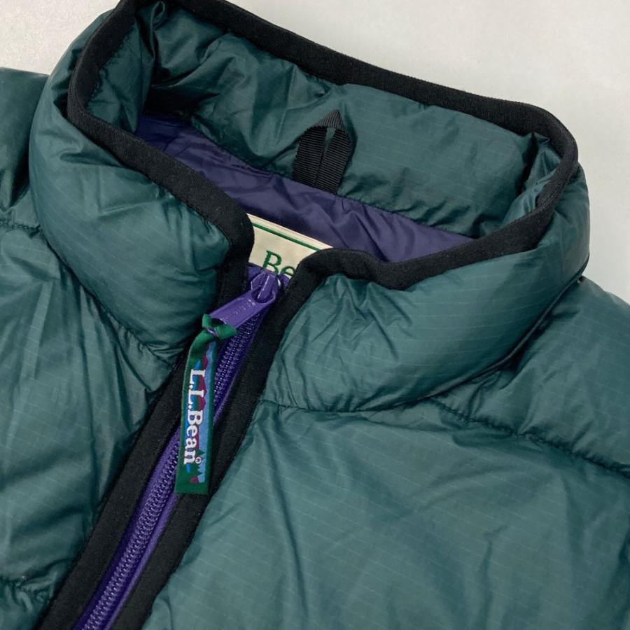 L.L.BEAN エルエルビーン 中綿 ジップベスト グリーン系 MEDIUM メンズ