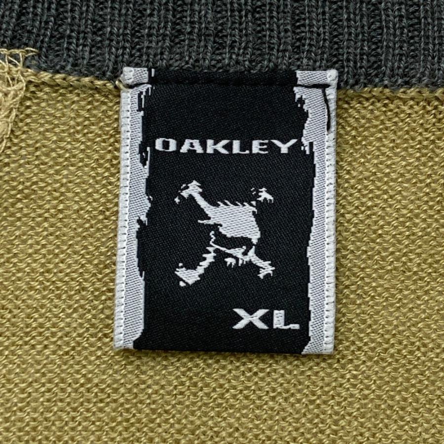 OAKLEY オークリー ウール混 ニットセーター スカル刺繍 総柄 OAKLEY オークリー ウール混 ニットセーター スカル刺繍 総柄