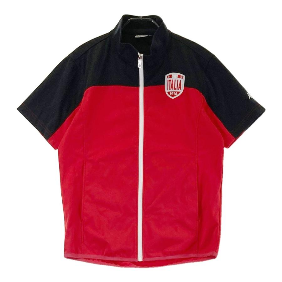 KAPPA GOLF カッパゴルフ 半袖 ジップジャケット レッド系 M ゴルフ 