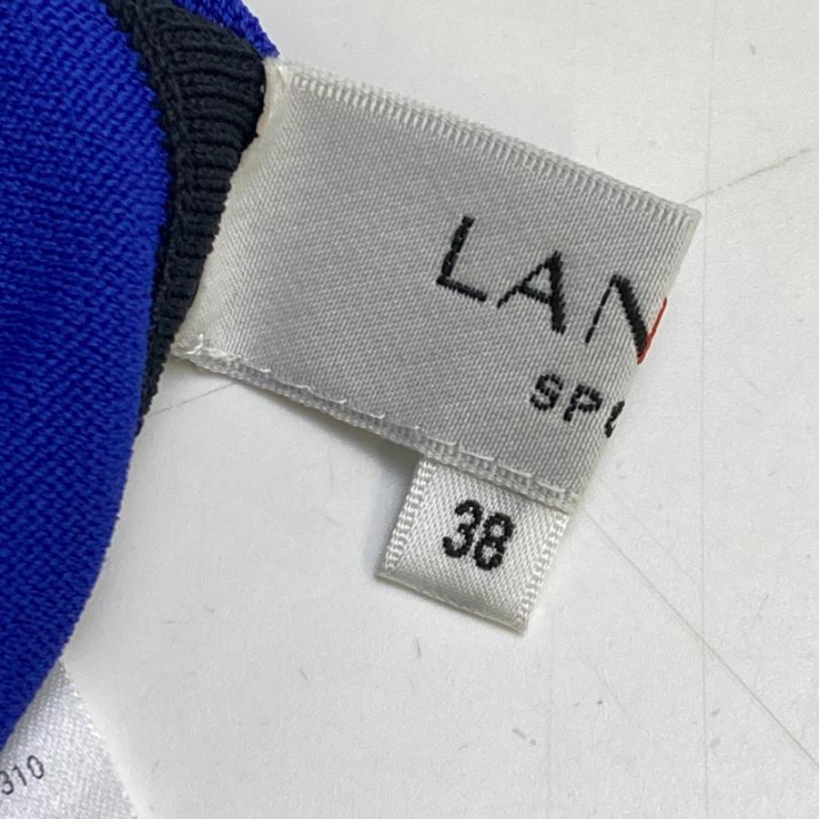 LANVIN SPORT ランバン スポール Vネック ニットベスト ブルー系 LANVIN SPORT ランバン スポール Vネック ニットベスト ブルー系