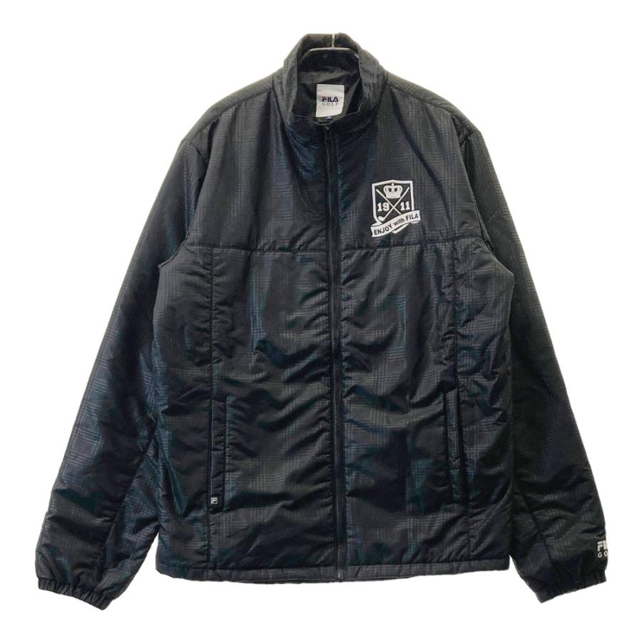FILA GOLF フィラゴルフ 中綿 ジップジャケット グレンチェック柄 