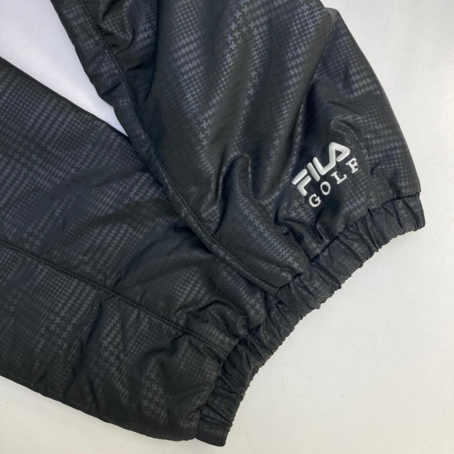 FILA GOLF フィラゴルフ 中綿 ジップジャケット グレンチェック柄 
