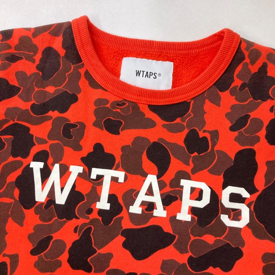 WTAPS ダブルタップス 182ATDT-CSM03S DESIGN CREW NECK COLLEGE 裏 