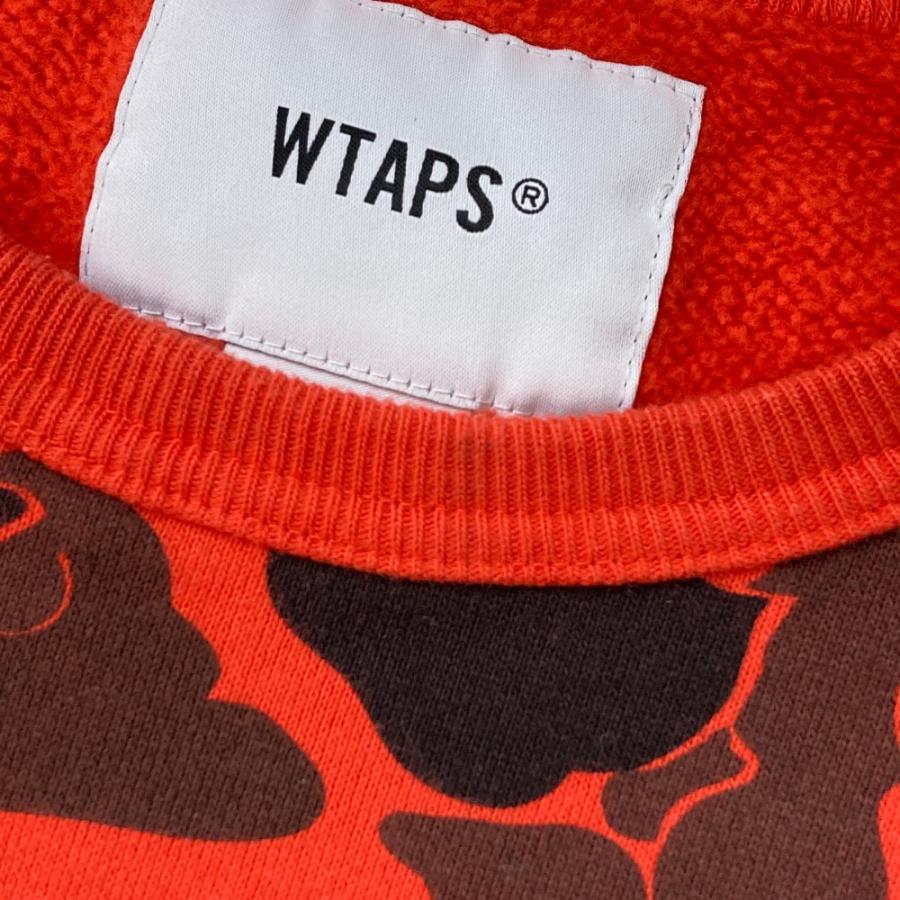WTAPS ダブルタップス 182ATDT-CSM03S DESIGN CREW NECK COLLEGE 裏 