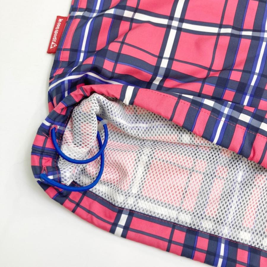 新品未使用：Le Coq Sportif ゴルフピンクチェックジャケット le coq sportif GOLF（ルコックスポルティフ ゴルフ） LE COQ GOLF