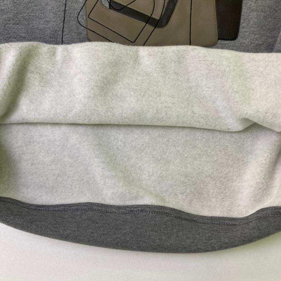 HERMES（エルメス） スウェット レザーパッチ グレー系 L メンズ