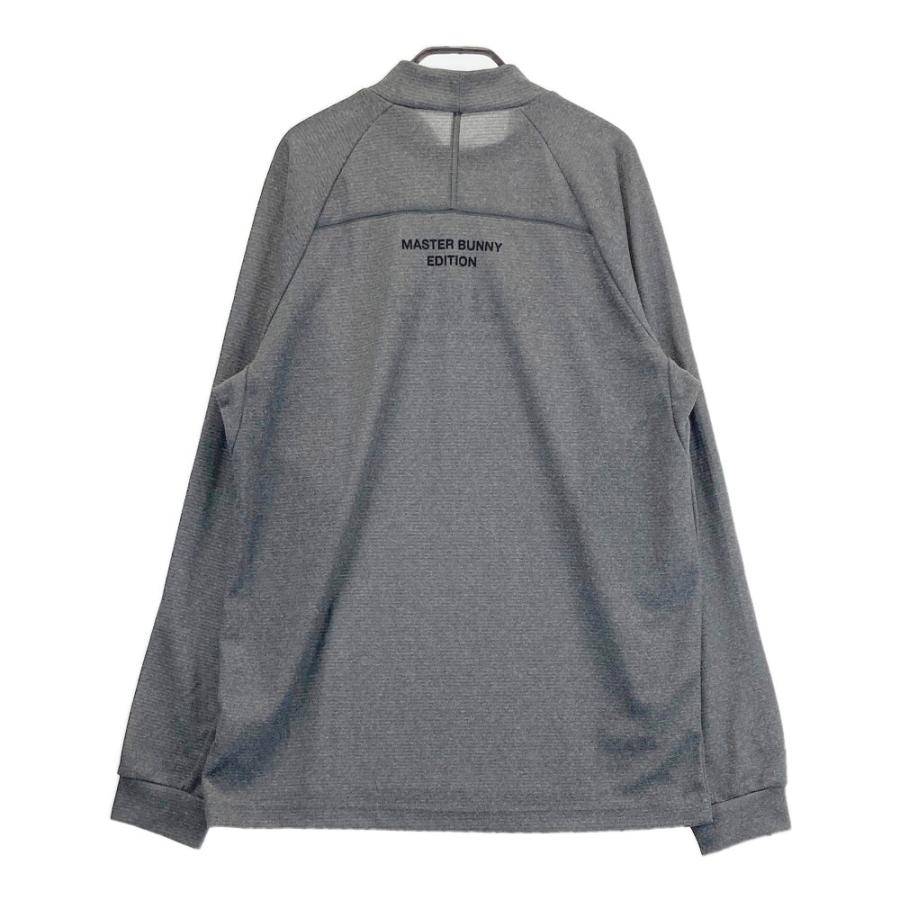 サイズ：6 MASTER BUNNY EDITION マスターバニーエディション 2024年モデル モックネック 長袖Tシャツ  グレー系 [240101412130] ゴルフウェア メンズ ストスト MASTER BUNNY EDITION マスターバニーエディション 2024年モデル
