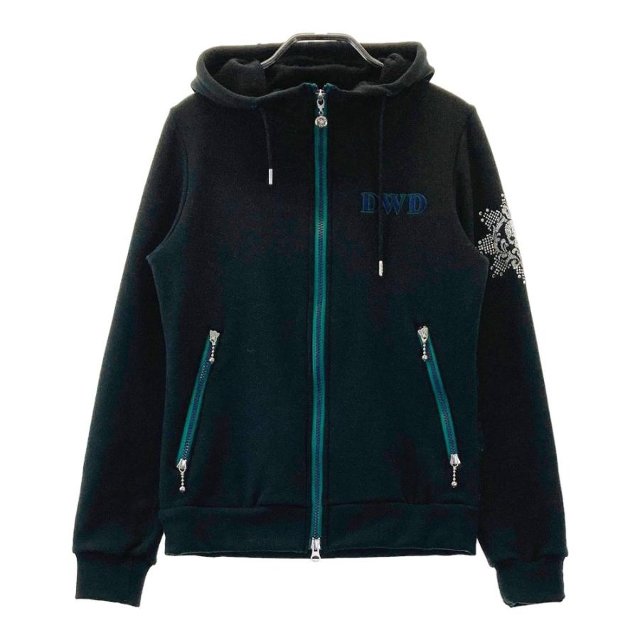 ダンスウィズドラゴン  レディース ジップパーカー 黒 新品未使用 Dance With Dragon - DANCE WITH DRAGON(ダンスウィズドラゴン